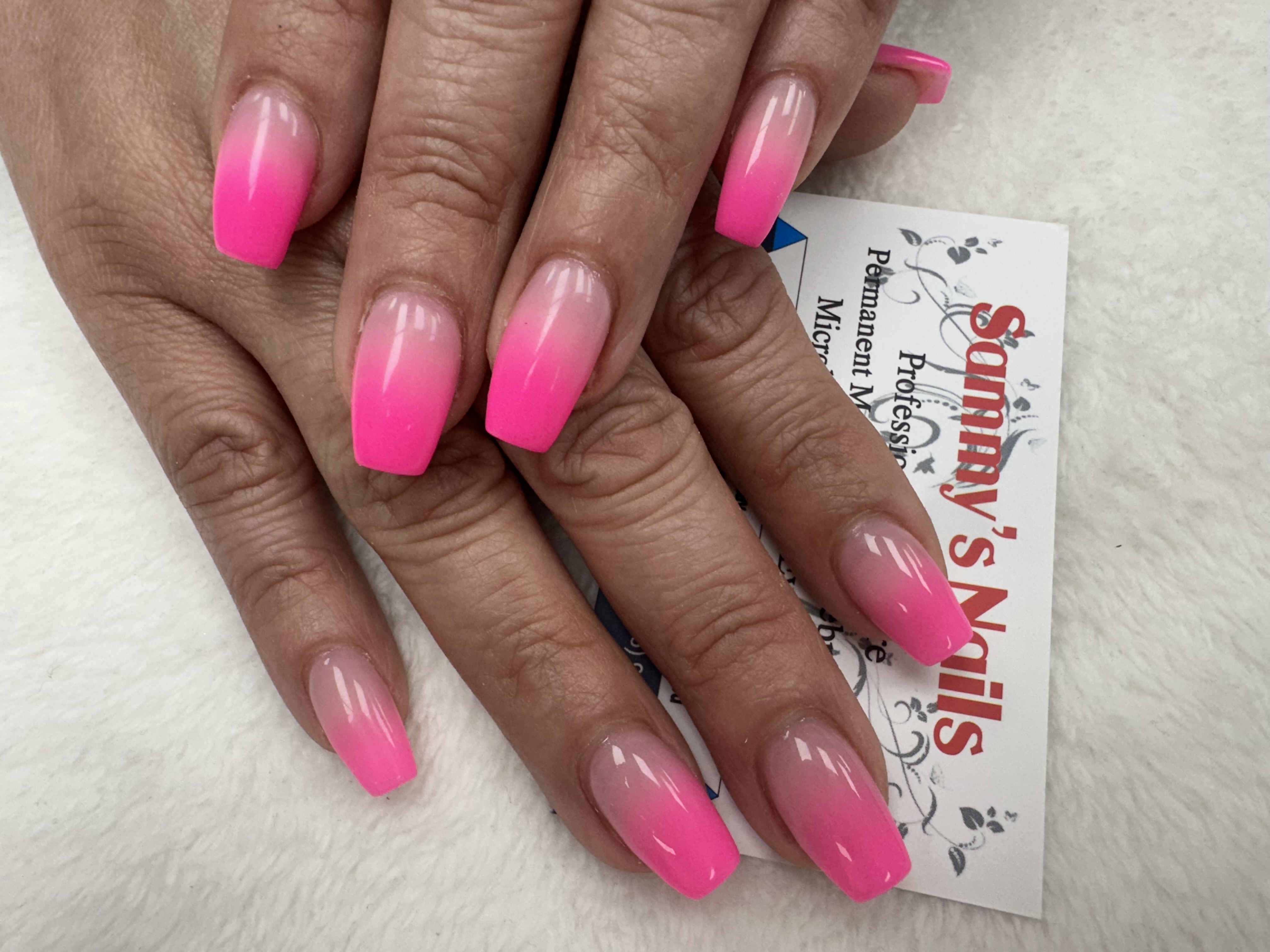 Acrylic nail art at Sammy's Nails salon Holland MI